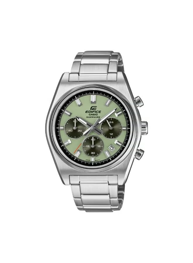 Casio Edifice EFB-730D-3AVUDF Men’s Stainless Steel Watch with Green Dial and Sapphire Crystal – 100m Water Resistant